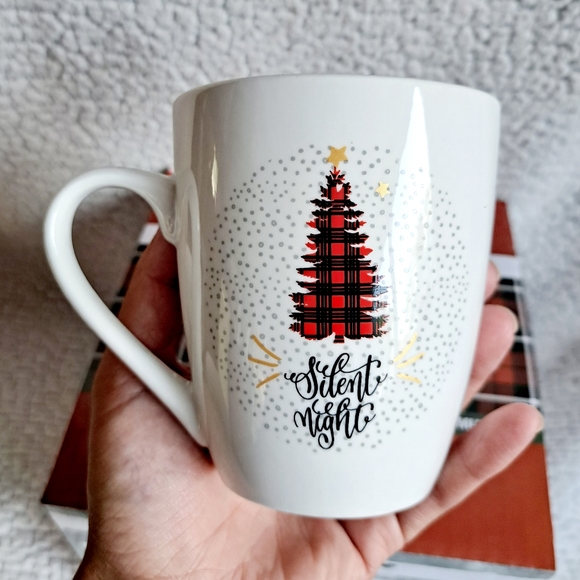 Set of 4 Loblolly Pines Plaid Holiday Coffee Mugs - Picture 3 of 6